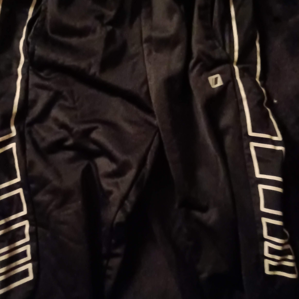 Cougar Black Sweatpants with White Stripes